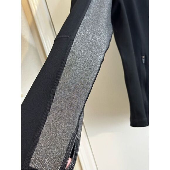 Zella women’s black and silver double zip jacket size 1X - Picture 7 of 11